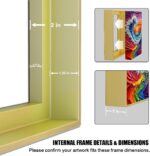 Floating Frames for Canvas,Wood-Look Frames for 1.25" Thick Canvas Paintings,Flo... - Image 4