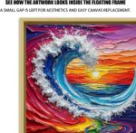 Floating Frames for Canvas,Wood-Look Frames for 1.25" Thick Canvas Paintings,Flo... - Image 5