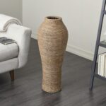 Deco 79 Seagrass Handmade Decorative Vase Tall Wrapped Centerpiece Vase, Vase fo... - Image 4