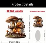 Mushroom Dollhouse Acrylic Desktop Decoration, Suitable for Home Décor in Living... - Image 6