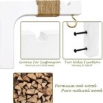 2 Pack Plant Hanger Hooks for Indoor Hanging Plants, Farmhouse Wooden Hanging Ba... - Image 4