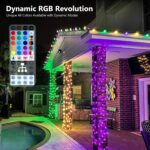 BrizLabs RGB Color Changing String Lights, 33FT 100 LED Red White Blue String Li... - Image 3