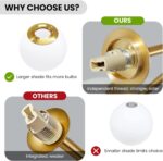 4 Lights Modern Chandelier Gold Semi Flush Mount Ceiling Light Fixture Sputnik C... - Image 5