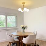 4 Lights Modern Chandelier Gold Semi Flush Mount Ceiling Light Fixture Sputnik C... - Image 7