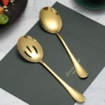 6 Pieces Serving Spoons Set, 8.7 Inch Serving Spoon, Includes 3 Server Spoon and... - Image 3