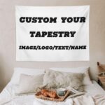 BENUSIO Custom Tapestry Personalized Wall Art Poster Backdrop with Any Image Log... - Image 6