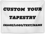 BENUSIO Custom Tapestry Personalized Wall Art Poster Backdrop with Any Image Log... - Image 7