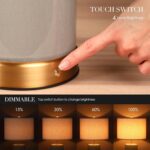 O’Bright Dune - Battery Powered Table Lamp, Rechargeable Cordless Ceramic Lamp, ... - Image 4