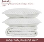 Superior 100% Cotton Velvet 3-Piece Quilt Set, 1 Lightweight Breathable Coverlet... - Image 4