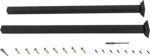 Fence & Rail Handrail, 2pcs Wrought Iron Black Metal Railing Post with Bracket, ... - Image 3