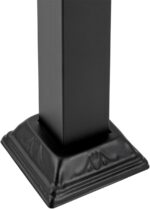 Fence & Rail Handrail, 2pcs Wrought Iron Black Metal Railing Post with Bracket, ... - Image 6