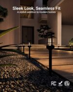 Sunco 6 Pack Low Voltage Garden Pathway Lights, LED Landscape Pathway Lighting, ... - Image 6