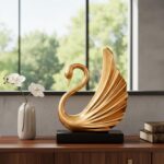 Modern Gold Statue Swan Decor for Living Room,Luxury Swan Sculpture Home Decor A... - Image 3
