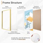 Acovy 5x7 Aluminum Picture Frame Matted to 4x6, 5x7 Photo Frame with High Defini... - Image 5