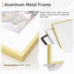Acovy 5x7 Aluminum Picture Frame Matted to 4x6, 5x7 Photo Frame with High Defini... - Image 6
