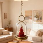 3 Pack Metal Candle Holders with Glass Dome, 5.5" & 4.7" & 3.9" Wide Gold Candle... - Image 8