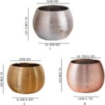 Flower Pot Luxury Creative Brushed Gold-plated Color Green Hydroponic Phalaenops... - Image 3