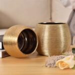Flower Pot Luxury Creative Brushed Gold-plated Color Green Hydroponic Phalaenops... - Image 6