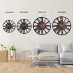 24 Inch Large Metal Wall Clock with Voice and Light Sensor Night Light, Glow in ... - Image 5