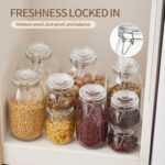 ODBCYWM 34oz Glass Food Storage Jars with Airtight Lids, Set of 4 – Clear Preser... - Image 6