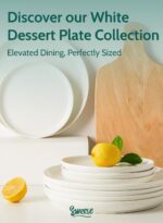 Sweese 10 Inch Porcelain Dinner Plates, White, Set of 6 - Microwave, Oven, Dishw... - Image 8