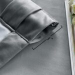 StangH Grey Velvet Curtains 84 inches Long, Two-Layer Light Blocking Thermal Ins... - Image 6