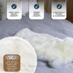 WaySoft New Zealand Sheepskin Area Rug – Genuine Fluffy Wool, Multiple Sizes, Be... - Image 4