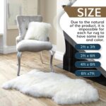 WaySoft New Zealand Sheepskin Area Rug – Genuine Fluffy Wool, Multiple Sizes, Be... - Image 5