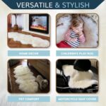 WaySoft New Zealand Sheepskin Area Rug – Genuine Fluffy Wool, Multiple Sizes, Be... - Image 7