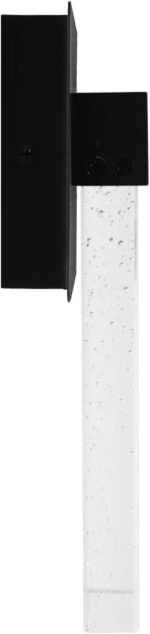 9.6 Inch Outdoor LED Wall Light, Crystal Bubble Glass Exterior Wall Sconce, 3000... - Image 4