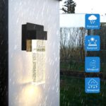 9.6 Inch Outdoor LED Wall Light, Crystal Bubble Glass Exterior Wall Sconce, 3000... - Image 7