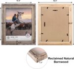 Rustic Barnwood Picture Frames 16x20 - Natural Reclaimed Wood Wall Hanging - Han... - Image 3