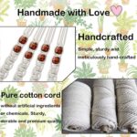 Macrame Plant Hanger 3 Pack Indoor Outdoor Hanging Planter Holder 35'' Ceiling P... - Image 4