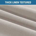 H.VERSAILTEX Linen Look Outdoor Curtains for Patio Waterproof, Premium Thick Pri... - Image 3