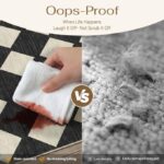 PureCozy Machine Washable 5x7 Area Rugs for Living Room Modern Soft Black and Wh... - Image 4