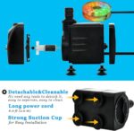 PULACO 160GPH Small Fountain Pump, 10Watt Submersible Pump with Automatic Color ... - Image 5