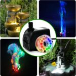 PULACO 160GPH Small Fountain Pump, 10Watt Submersible Pump with Automatic Color ... - Image 6