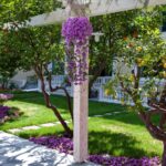 Ouddy Decor 4 Pcs Artificial Hanging Flowers Fake Hanging Plants Violet Flowers ... - Image 4