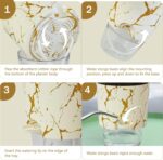 4.8 Inch Self Watering Pots for Indoor Plants 2 Pack, Plastic Modern Decorative ... - Image 7