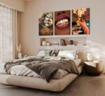3Pcs Framed Trendy Luxury Girl Wall Art American African Woman Canvas Poster Pri... - Image 8