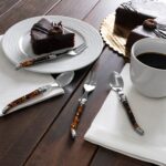 French Home 8-Piece Laguiole Dessert or Cocktail Spoon and Fork Set - Tortoise S... - Image 5