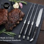 French Home 8-Piece Laguiole Dessert or Cocktail Spoon and Fork Set - Tortoise S... - Image 6