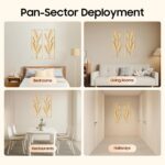 SODONAD Set of 2 Gold Metal Wall Art, Metal Leaf Wall Decor with Frame, Modern W... - Image 8