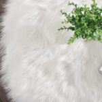 Latepis White Sheepskin Rug 2x3 Faux Fur Sheepskin Rug for Living Room Fluffy Wa... - Image 7