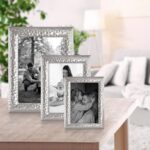 Siena Modern Hammered Silver Picture Frame, Tarnish Resistant Finish, Perfect Ph... - Image 3