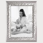 Siena Modern Hammered Silver Picture Frame, Tarnish Resistant Finish, Perfect Ph... - Image 4