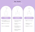 Boy Smells So Vanilla Candle - 8.5 oz - Aromatic Candle for Home with Almond Blo... - Image 3