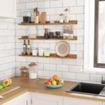HOOBRO Floating Shelves, Wall Shelf Set of 3, 35.4 Inches Hanging Shelf with Rai... - Image 5