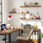HOOBRO Floating Shelves, Wall Shelf Set of 3, 35.4 Inches Hanging Shelf with Rai... - Image 7