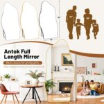Antok Full Length Mirror, 81"x41" Floor Mirror with Stand, Standing Hanging Lean... - Image 5